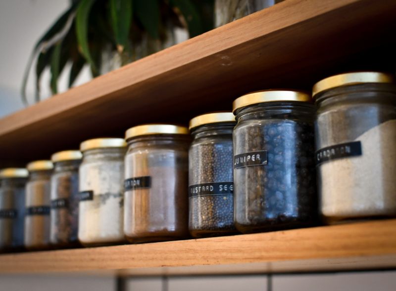 Labeled Containers | Genius DIY Spice Rack Ideas For A More Organized Kitchen