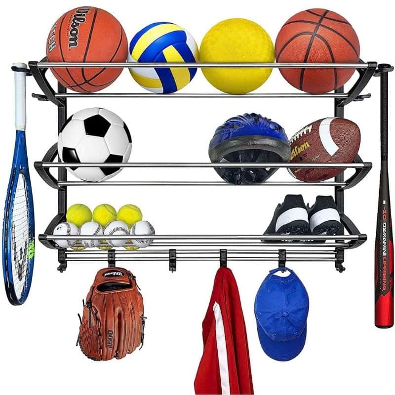 Sports Rack Organizer by Lynk | Most Affordable Garage Wall Storage Kits You Can See In Amazon | rack organizer