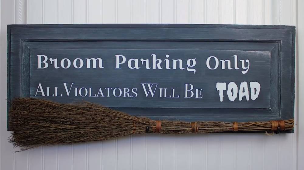 broom parking only | Create A No Broom Parking Halloween Sign | Featured
