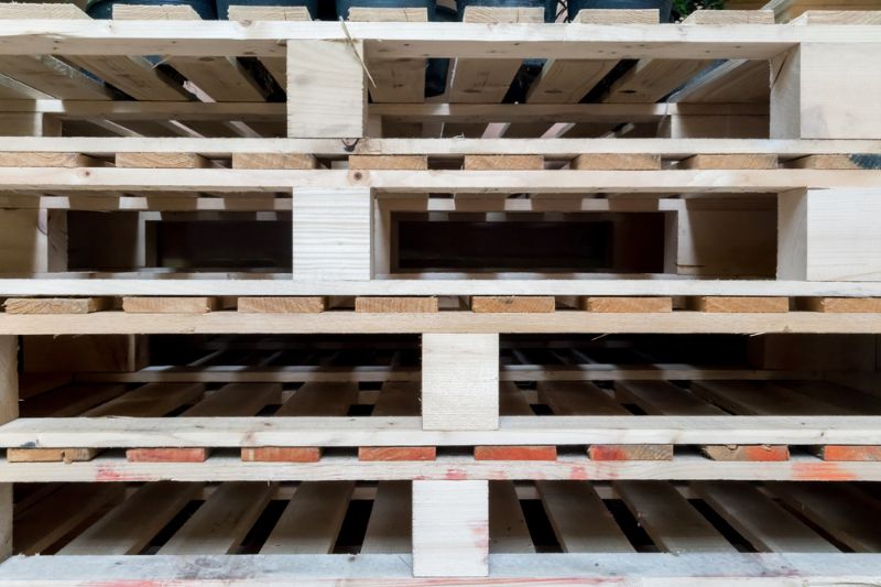 Stack of wooden pallets | pallet bar designs