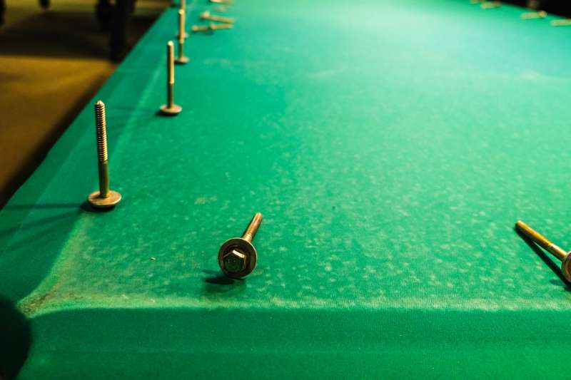 bolts-on-felt-pool-table | pool table