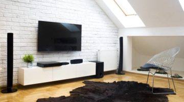modern-apartment-home-theater | DIY Entertainment Center Ideas For Your Home Theater | Featured
