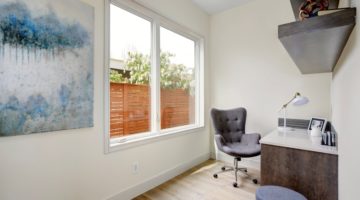 Home Office Interior With Corner Desk | DIY Corner Desk | Featured