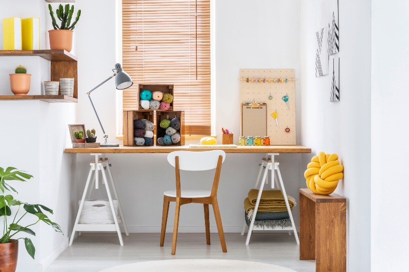 Style Hobby Room Interior Workspace | DIY Corner Desk