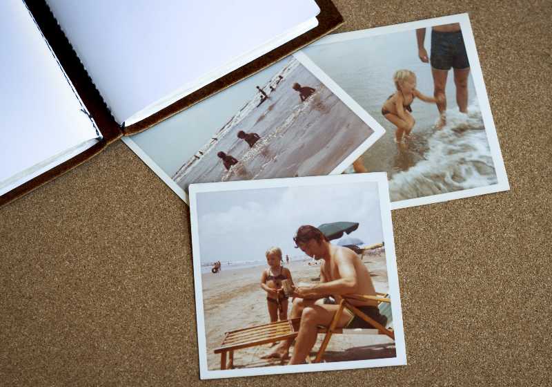 Old photo album and photographs from the early 1970's of family | Don’t Forget the Water Fun Activities