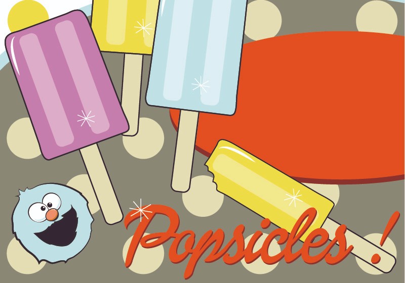 Popsicle themed scrapbook style page | Design A Fun Popsicle Page