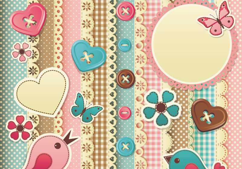 Scrapbook template | Add Other Nature Embellishments