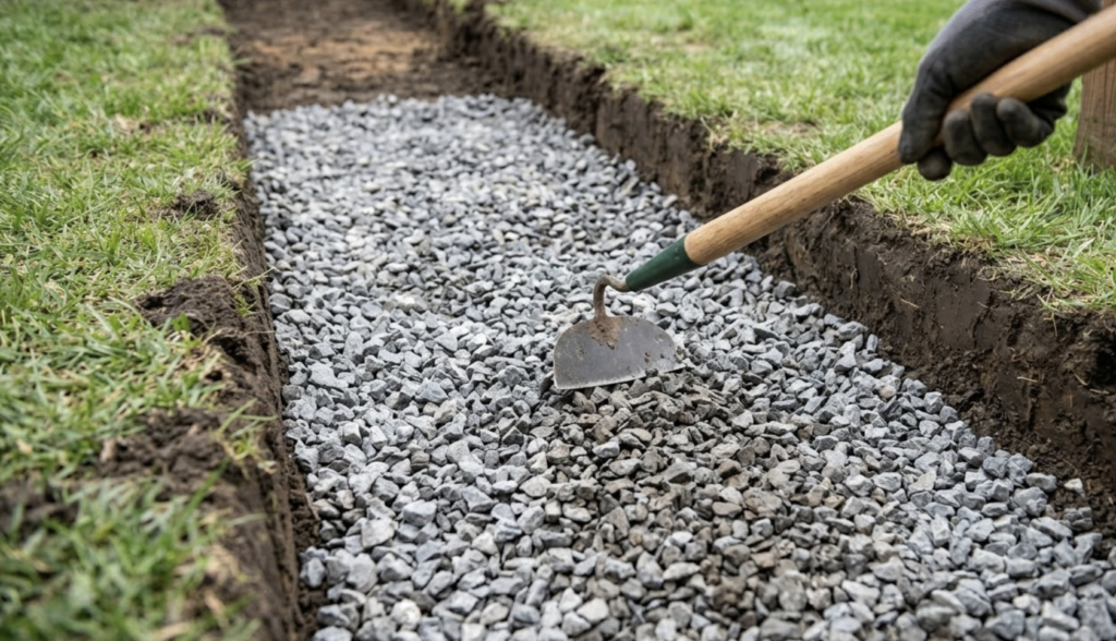 diy concrete walkway