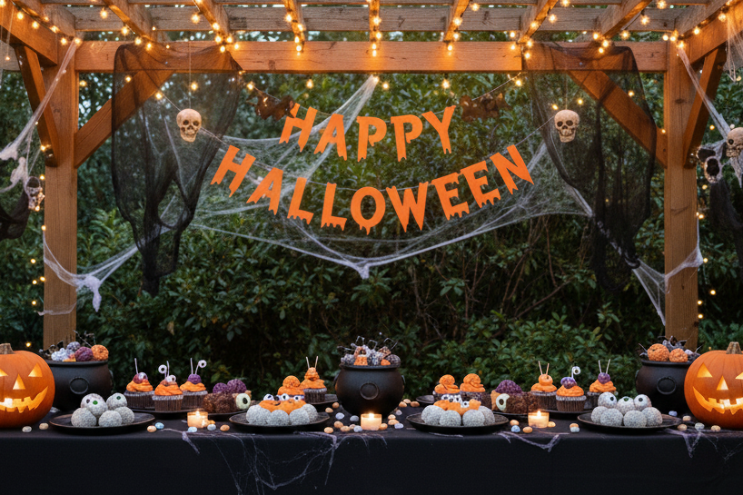 halloween table decor