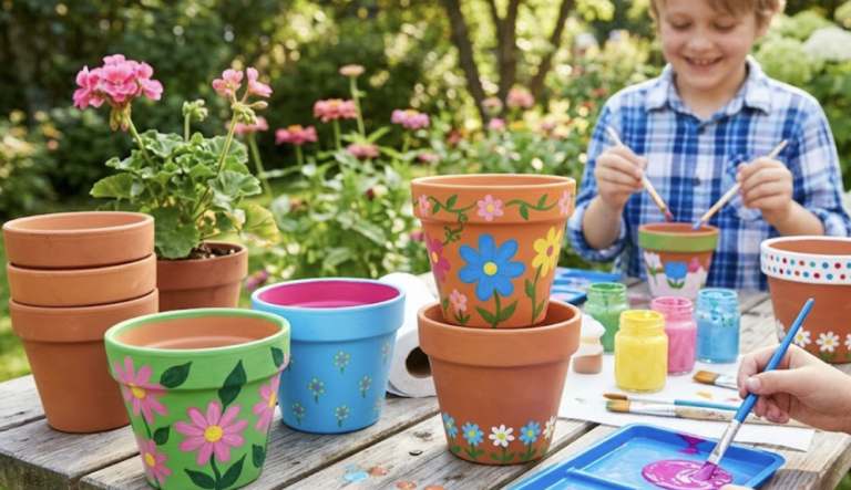 Painting Terracotta Pots: A Kid-Friendly Guide