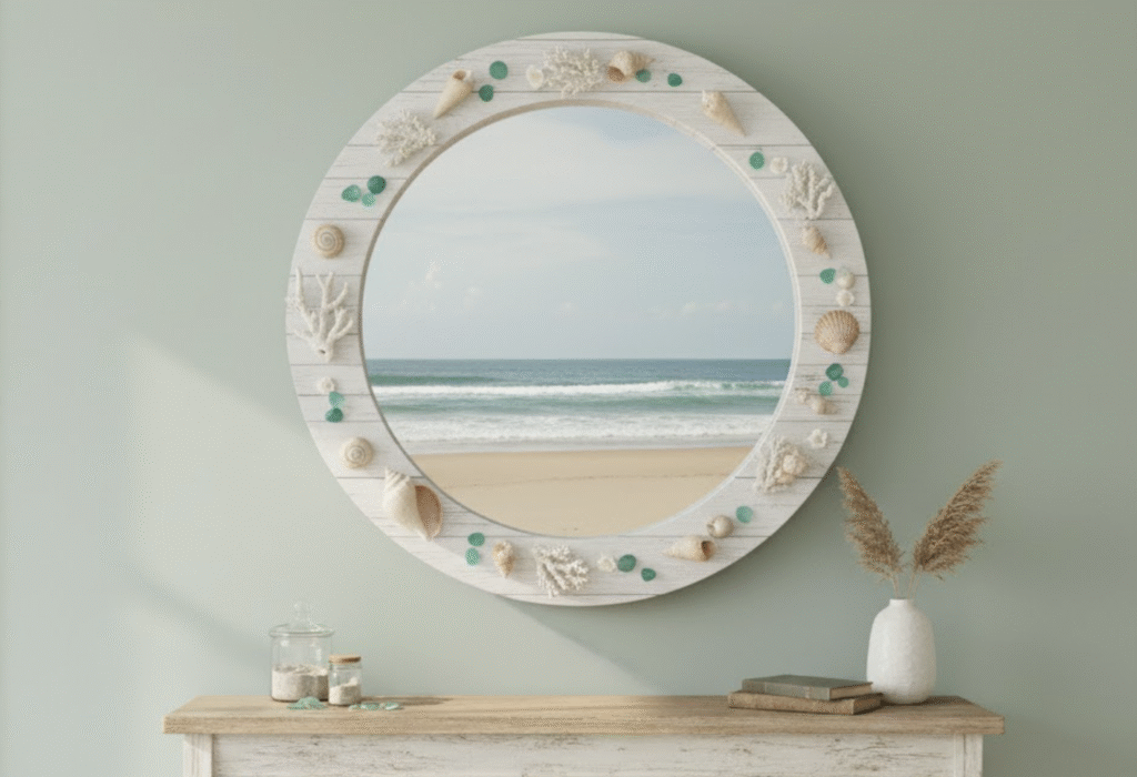 beachcomber-crafts-shell-mirror