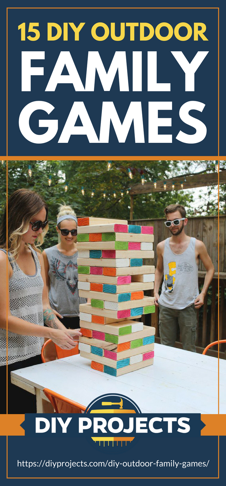 Pinterest Placard | DIY Outdoor Family Games | outdoor games for kids