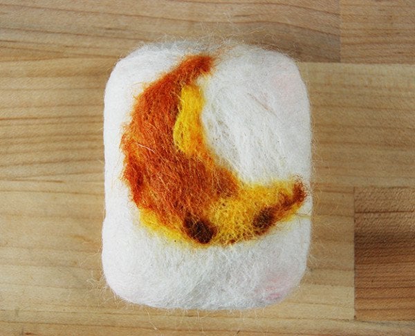 how to make felted soap