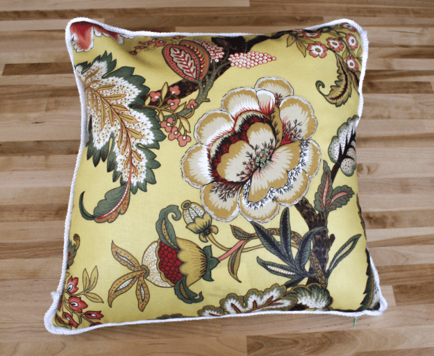 How to Make a Pillow | Learn to sew your own pillow with piping and embroidery!