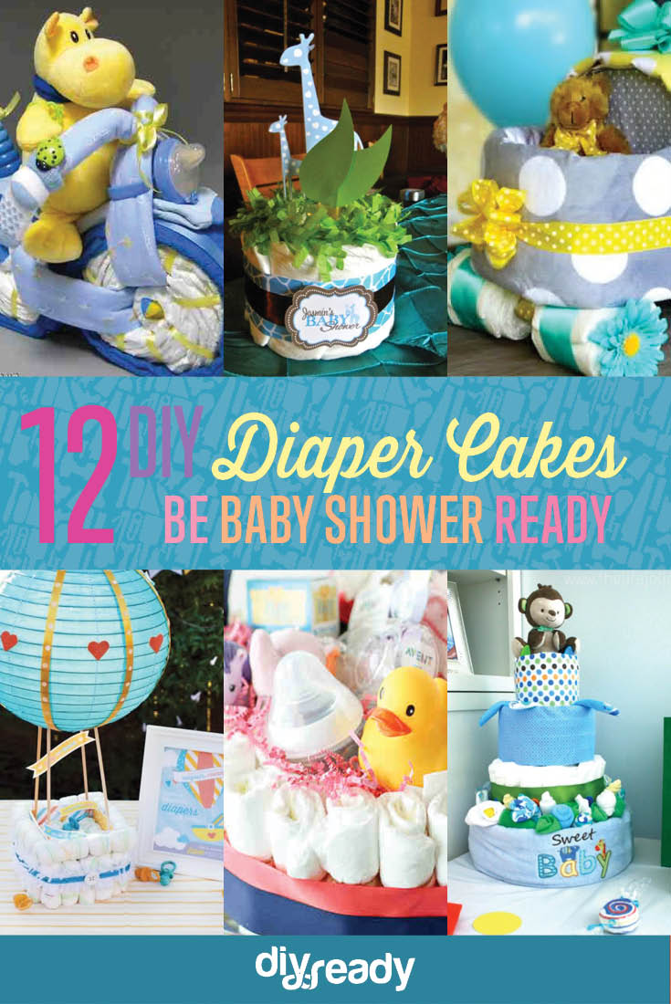12 Adorable DIY Diaper Cake Ideas Anyone Can Make