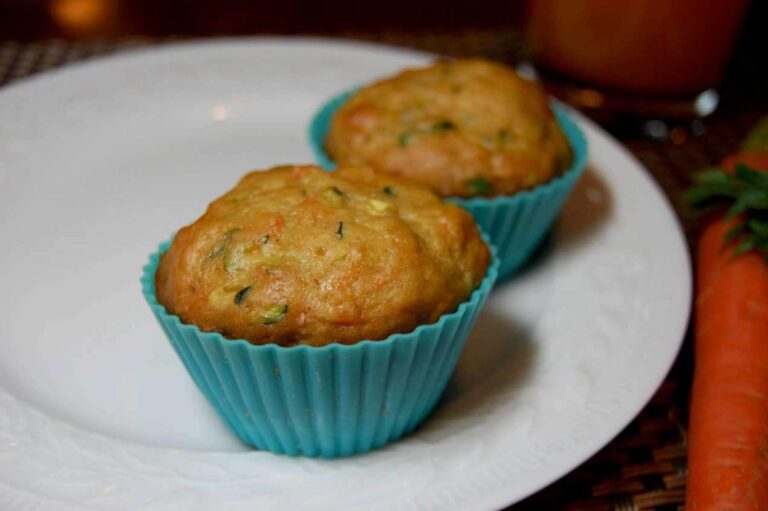 Muffin Recipes | Zucchini Muffins with Carrot and Banana, Healthy and Lowfat. Great for Kids.