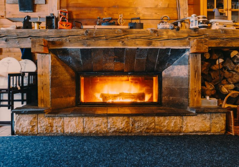 EstnBZqJkJ4 opened electric fireplace | DIY Mantel Ideas