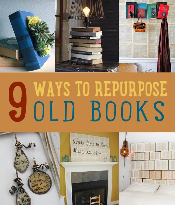 DIY Projects Made From Old Books | Art Of Upcycling | https://diyprojects.com/projects-made-from-old-books/