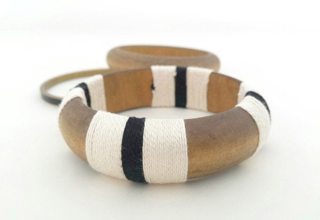 Yarn Wrapped DIY Bracelet