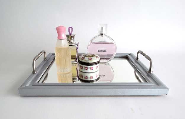 How to Make a Mirror Tray | DIY Mirrored Vanity Tray