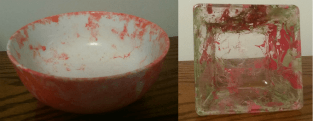 DIY Marbleized Ceramic Bowl