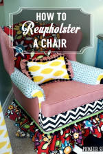 How to Reupholster a Chair | Home Decor Furniture Rehab Tutorial