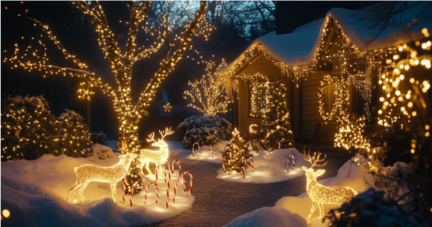 Spark Joy with a DIY Christmas Lights Display for Your Yard 🌟