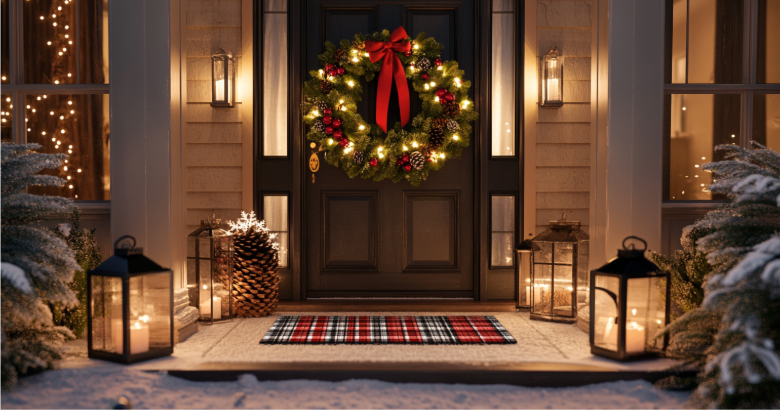 Winter Welcome Mats & Door Decor for the New Year ❄️