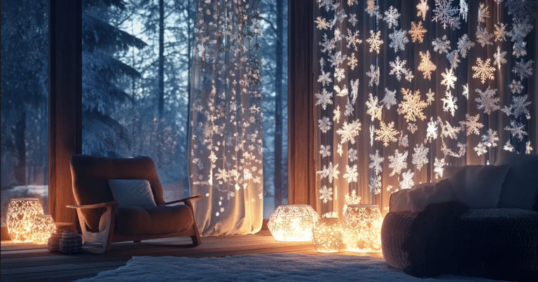 Transform Your Home Into a Winter Wonderland with DIY Snowflake Décor