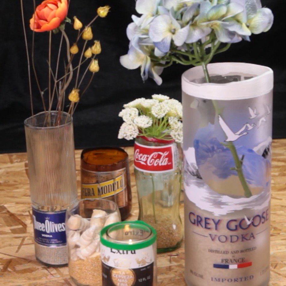 Turn Any Glass Bottle into a DIY Flower Vase