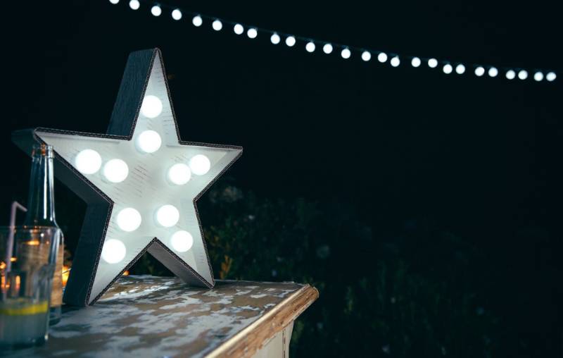 closeup-white-handmade-star-lamp-light  | interior design