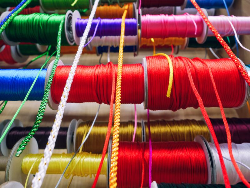 Online shopping | colourful-ribbons-row-gift-wrapping-art what