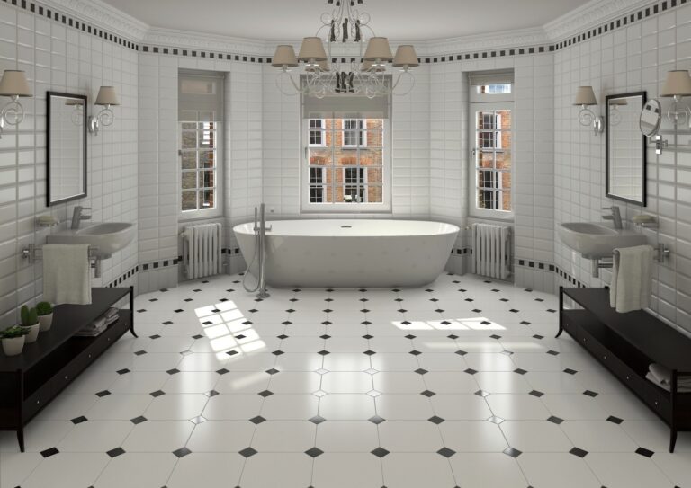 How to Lay Tile in Bathroom | DIY Home Improvement Projects | How to Lay Bathroom Tile