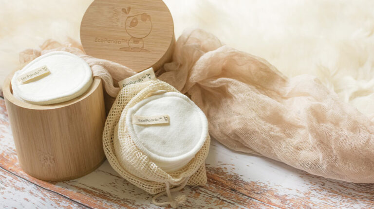 brown wooden container | DIY Reusable Cotton Rounds For When You Run Out Of Cotton | A Step-by-Step Guide | Featured