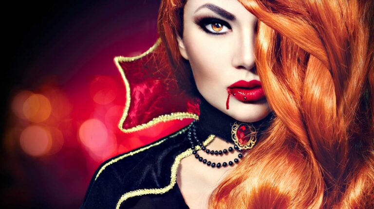 Halloween vampire woman portrait | DIY Vampire Costume Ideas To Bite Into | Featured