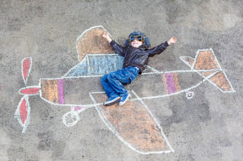 happy-little-kid-boy-pilot-uniform | drawing ideas for 10 year olds