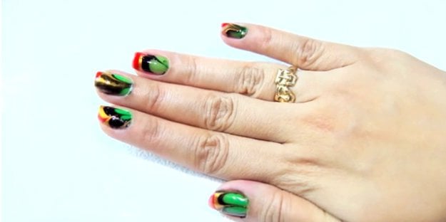 How to Do Water Marble Nail Art