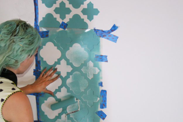 at home projects How To Stencil A Wall