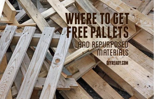 Where To Find Free Pallets For Reclaimed Wood Projects | https://diyprojects.com/find-free-pallets-for-diy-projects/