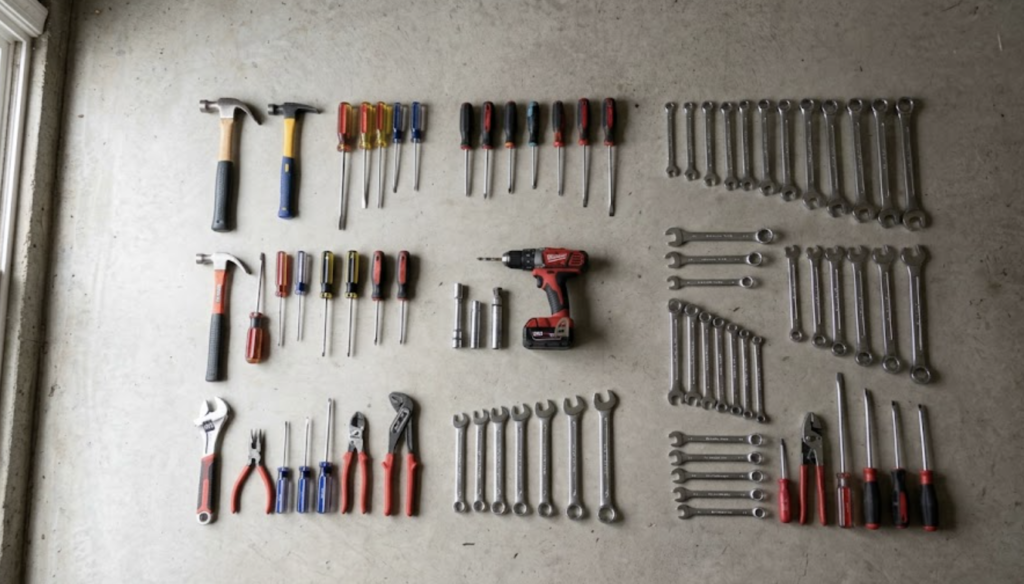 french cleat tool wall steps