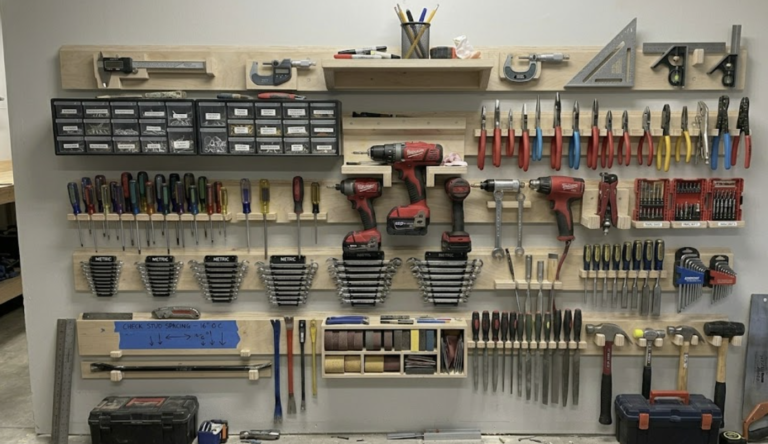 French Cleat Tool Wall