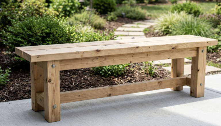 classic wooden bench free plan 2026 diy
