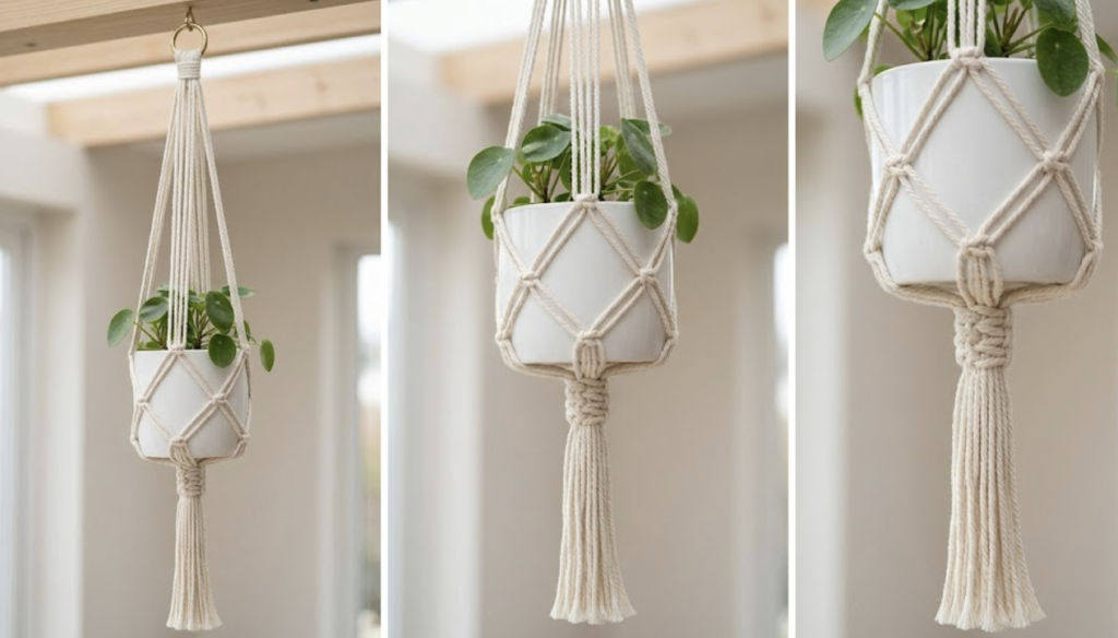 easy macrame plant hanger