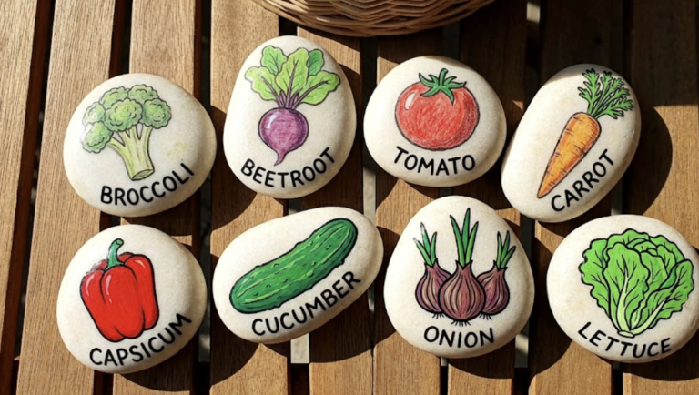 painted garden label markers