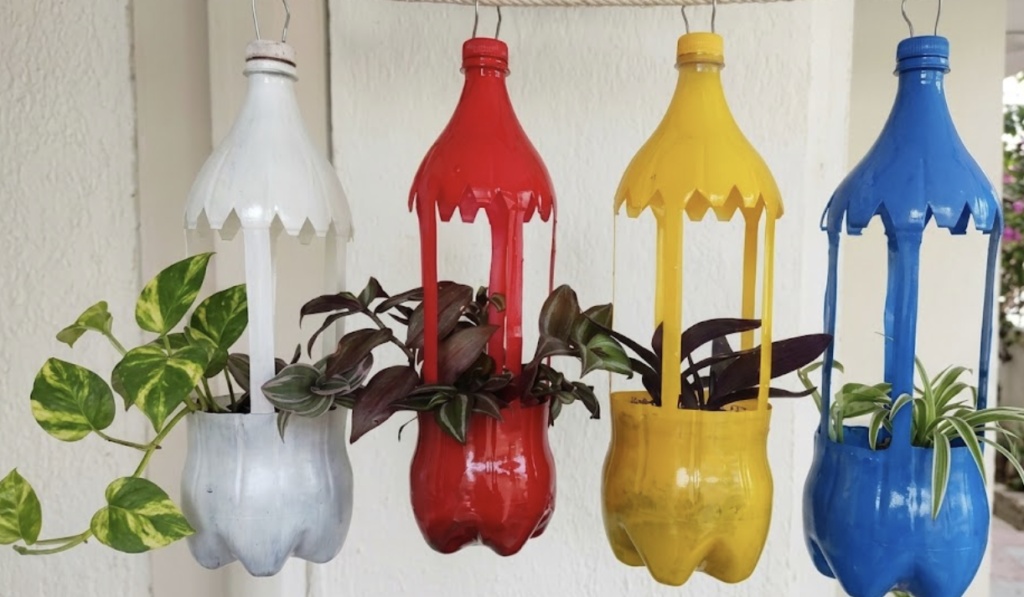 diy plastic bottle planters