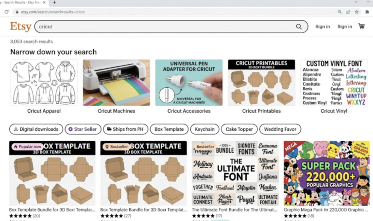 Cricut Etsy Shop Listing Tips for Beginners